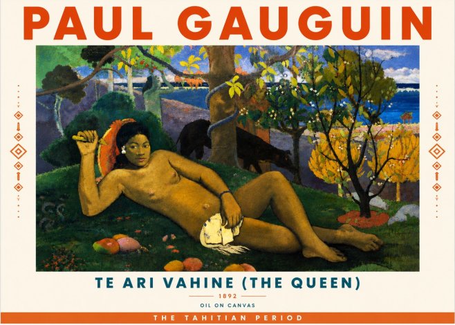 Paul Gauguin Te Ari Vahine (the Queen) No6 - Plakát