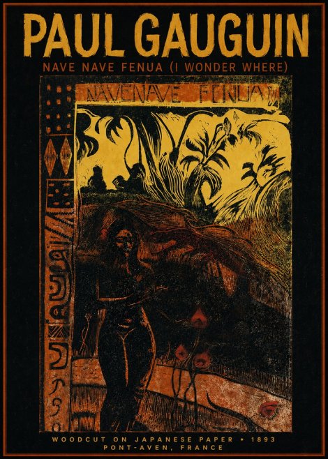 Paul Gauguin Nave Nave Fenua (I Wonder Where) No3 - Plakát