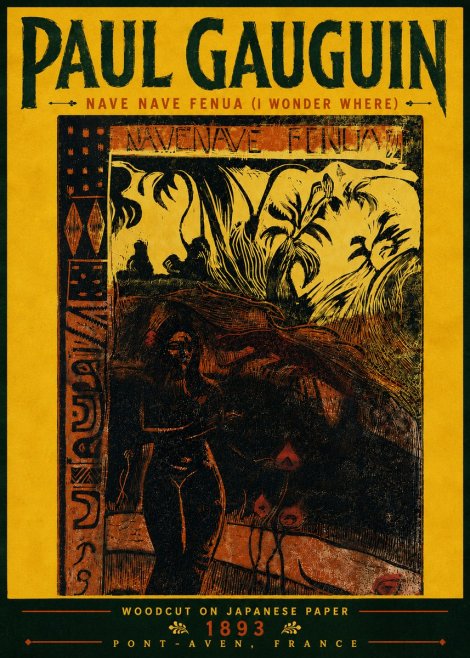 Paul Gauguin Nave Nave Fenua (I Wonder Where) No6 - Plakát