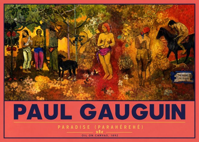 Paul Gauguin Paradise (Parahéréhé) No4 - Plakát