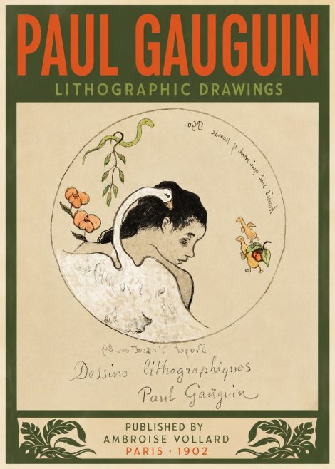 Paul Gauguin Dessins Lithographiques No4 - Plakát