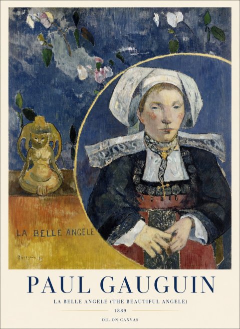 Paul Gauguin La Belle Angele No4 - Plakát
