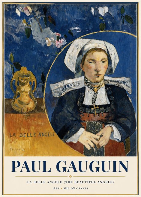 Paul Gauguin La Belle Angele No6 - Plakát