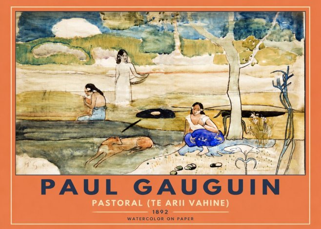 Paul Gauguin Pastoral (Te Arii Vahine) No2 - Plakát
