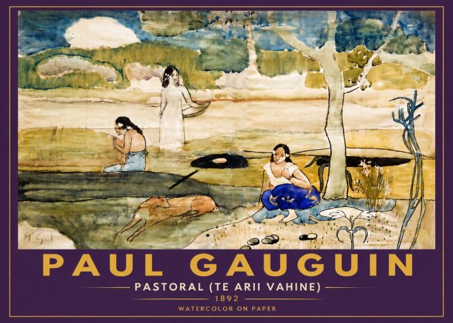 Paul Gauguin Pastoral (Te Arii Vahine) No6 - Plakát