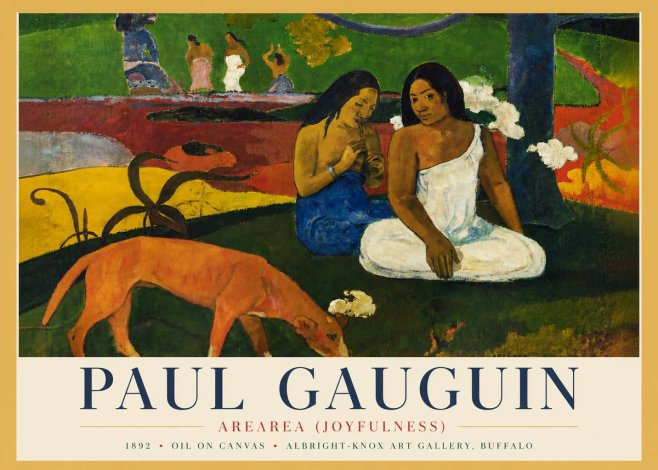 Paul Gauguin Arearea (Joyfulness) No4 - Plakát