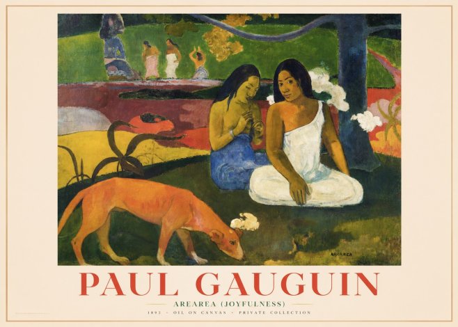 Paul Gauguin Arearea (Joyfulness) No5 - Plakát