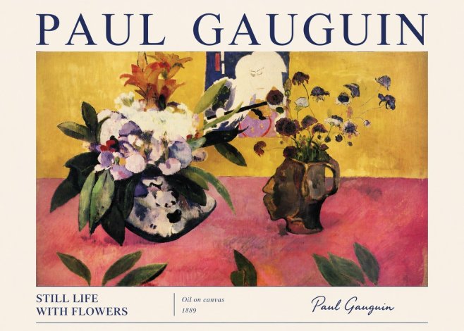 Paul Gauguin Still Life with Flowers No3 - Plakát