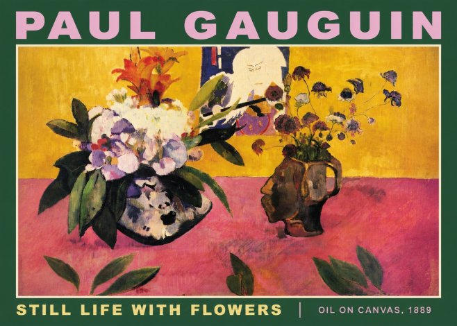 Paul Gauguin Still Life with Flowers No4 - Plakát