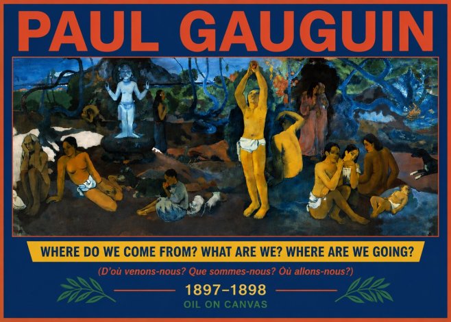 Paul Gauguin D'où Venons Nous? Que Sommes Nous? Où Allons Nous? No6 - Plakát