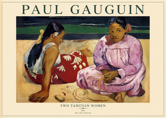 Paul Gauguin Two Tahitian Women III No1 - Plakát