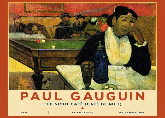 Paul Gauguin The Night Café (Café De Nuit) No4 - Plakát