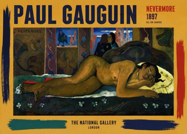 Paul Gauguin Nevermore No6 - Plakát