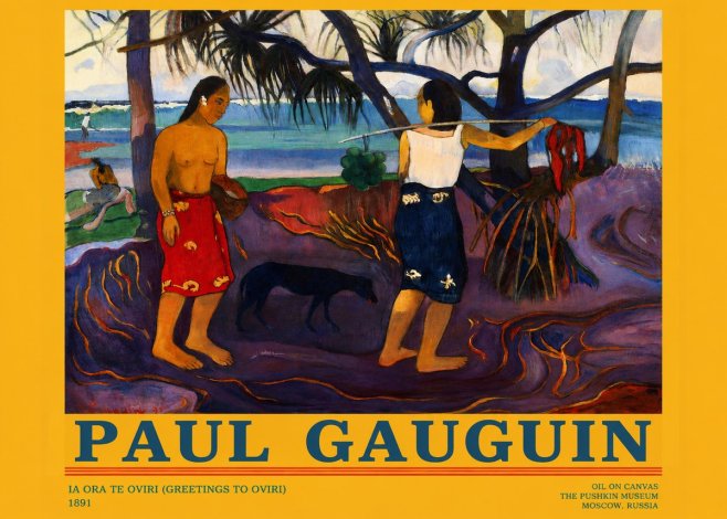 Paul Gauguin Ia Ora Na Te Ovari (I Raro Te Oviri) No3 - Plakát