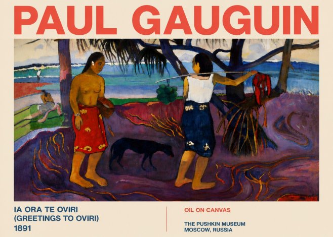 Paul Gauguin Ia Ora Na Te Ovari (I Raro Te Oviri) No6 - Plakát