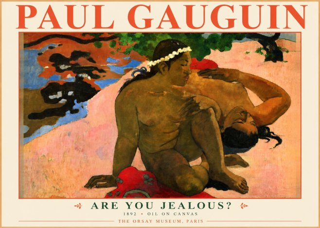 Paul Gauguin Are You Jealous? No3 - Plakát