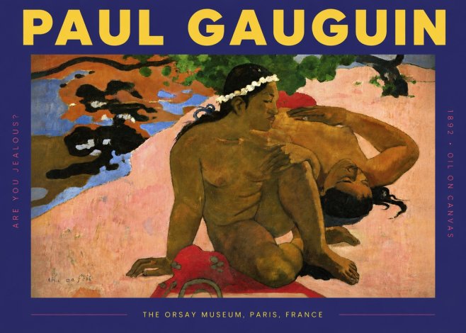 Paul Gauguin Are You Jealous? No4 - Plakát