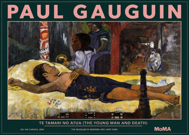 Paul Gauguin Te Tamari No Atua (the Young Man and Death) No3 - Plakát