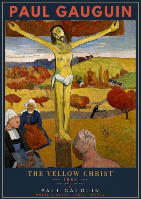 Paul Gauguin The Yellow Christ No5 - Plakát