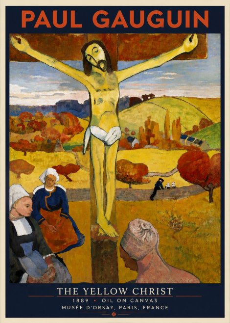 Paul Gauguin The Yellow Christ No6 - Plakát