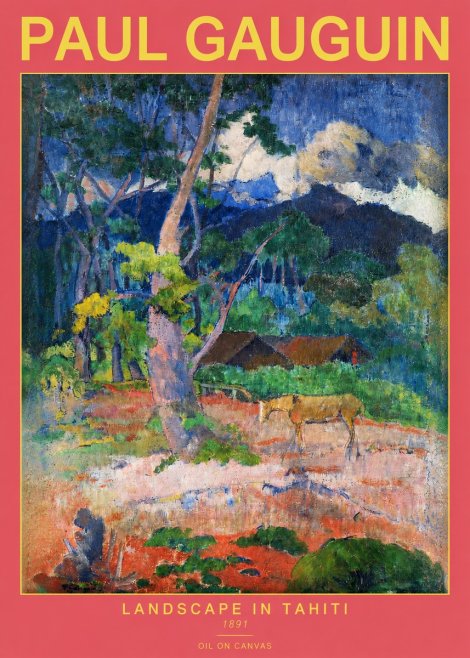 Paul Gauguin Landscape in Tahiti III No2 - Plakát