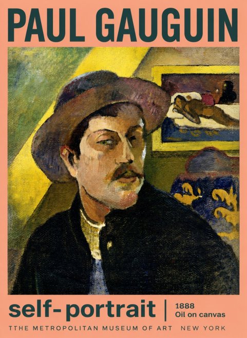 Paul Gauguin Self-portrait II No3 - Plakát