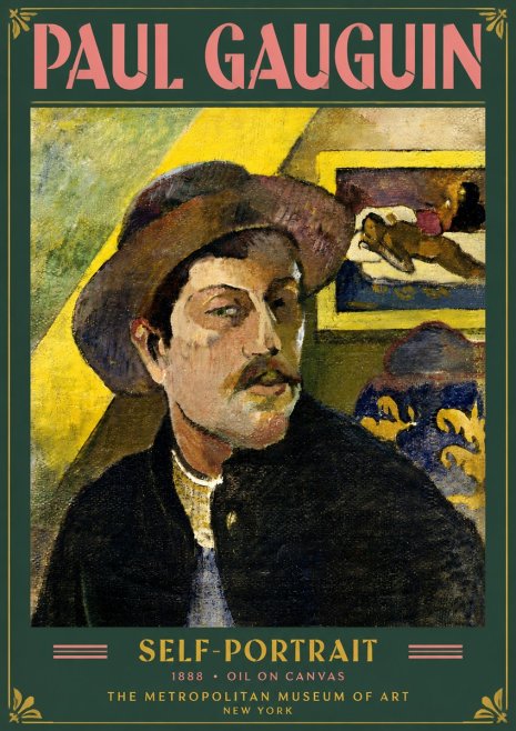 Paul Gauguin Self-portrait II No5 - Plakát