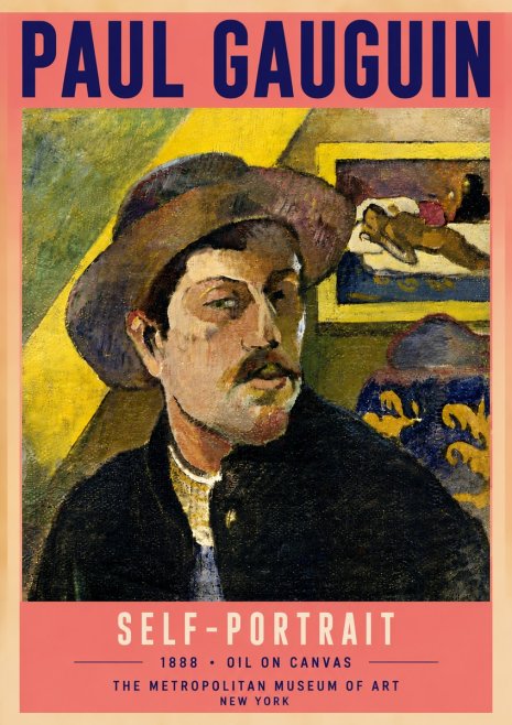Paul Gauguin Self-portrait II No6 - Plakát