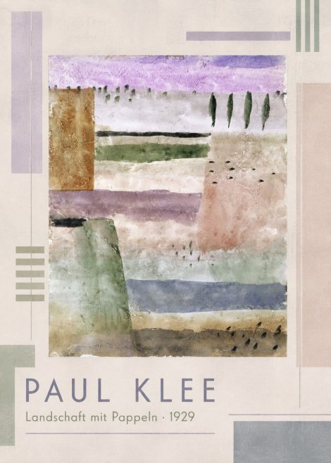 Paul Klee Landschaft Mit Pappeln No1 - Plakát