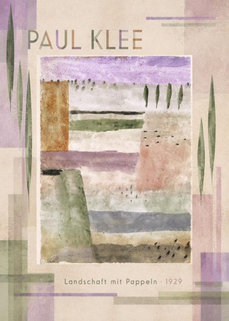 Paul Klee Landschaft Mit Pappeln No4 - Plakát