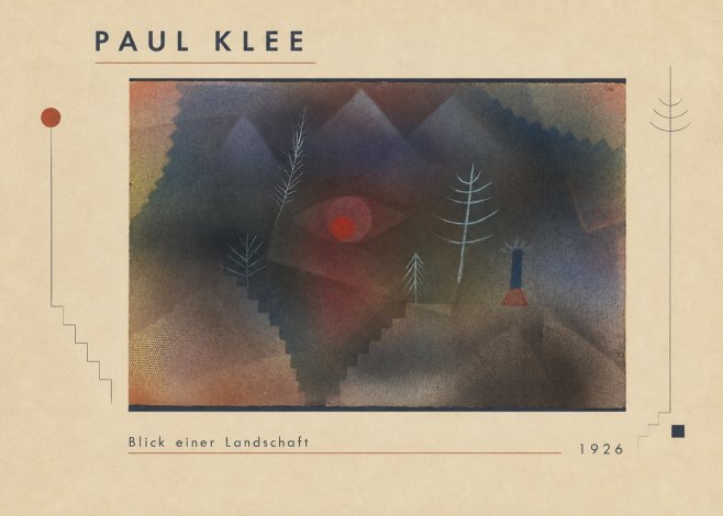 Paul Klee Blick Einer Landschaft No1 - Plakát