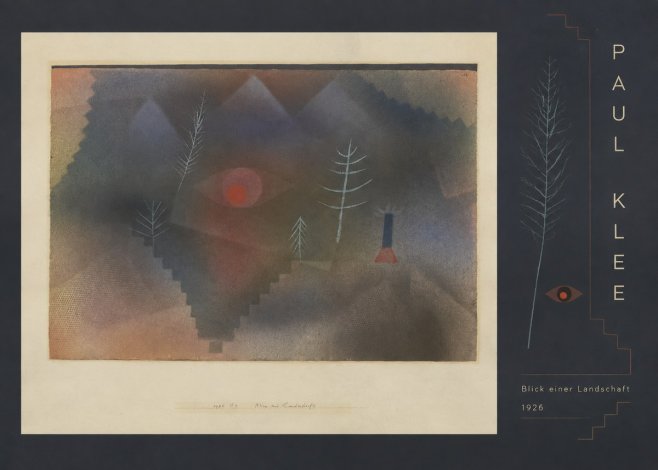 Paul Klee Blick Einer Landschaft No5 - Plakát