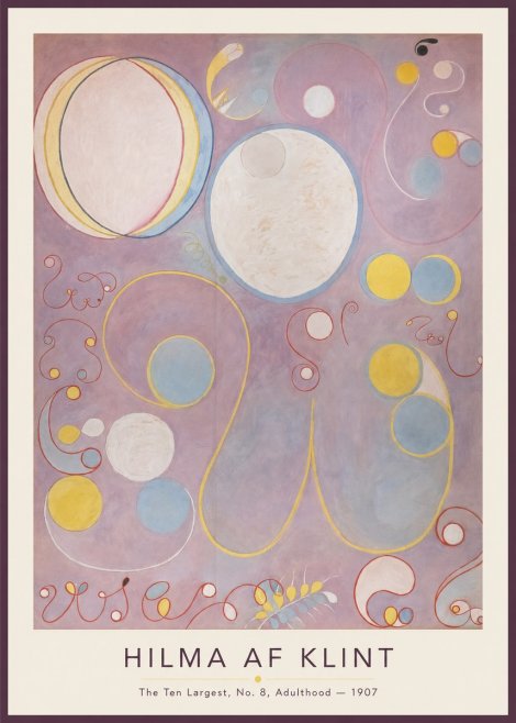 Hilma af Klint The Ten Largest, No. 8, Adulthood No1 - Plakát