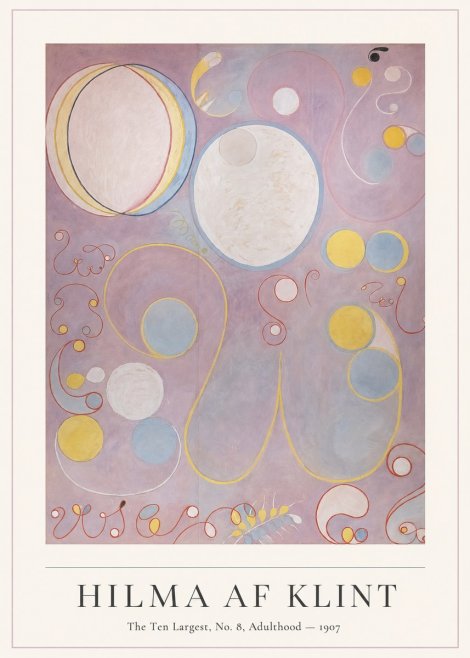 Hilma af Klint The Ten Largest, No. 8, Adulthood No4 - Plakát
