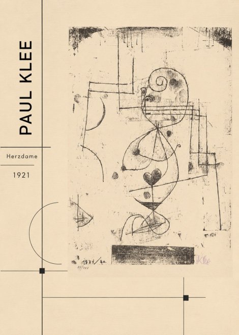 Paul Klee Herzdame No2 - Plakát