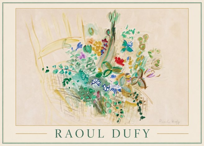 Raoul Dufy Bouquet in a Basket No1 - Plakát