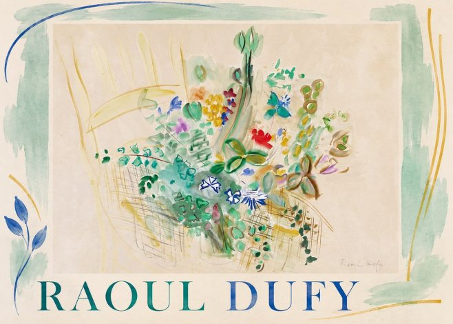 Raoul Dufy Bouquet in a Basket No4 - Plakát