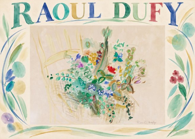 Raoul Dufy Bouquet in a Basket No5 - Plakát
