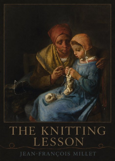 Jean-François Millet The Knitting Lesson I No3 - Plakát