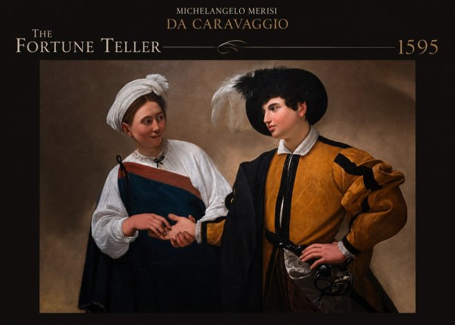 Michelangelo Merisi da Caravaggio The Fortune Teller II No3 - Plakát