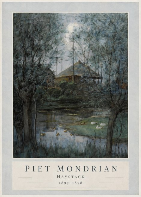 Piet Mondrian Haystack No3 - Plakát