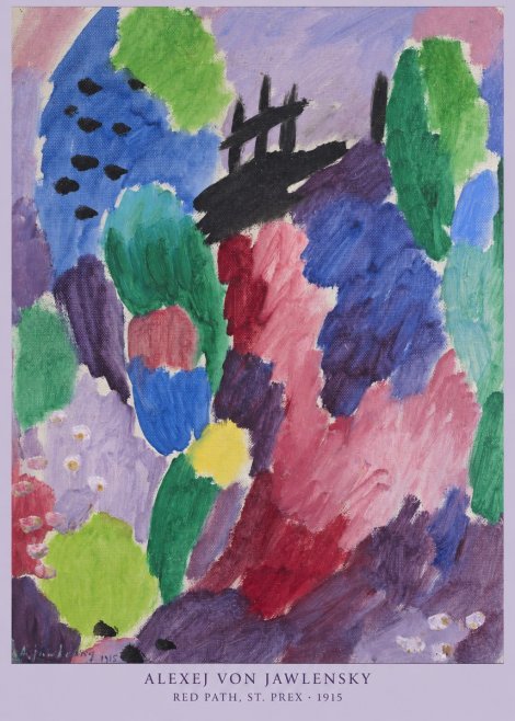 Alexej von Jawlensky Red Path, St. Prex II No6 - Plakát