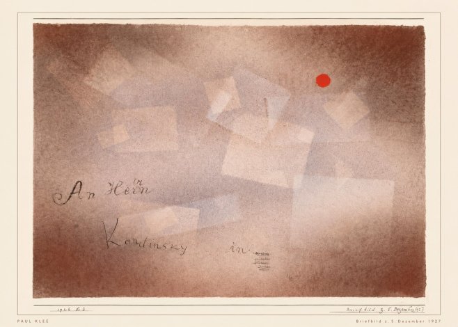 Paul Klee Briefbild Z. 5. Dezember 1927 No5 - Plakát