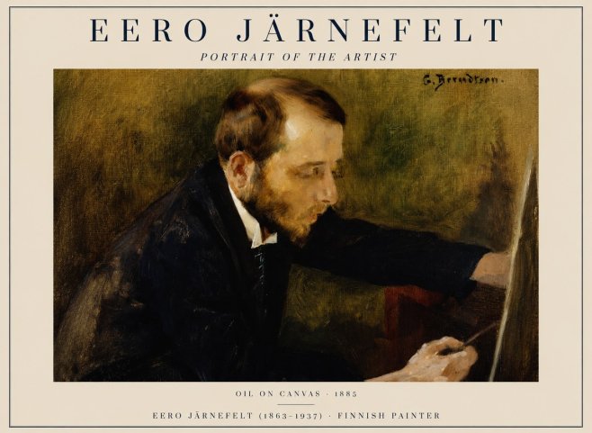 Eero Järnefelt Portrait of the Artist No1 - Plakát