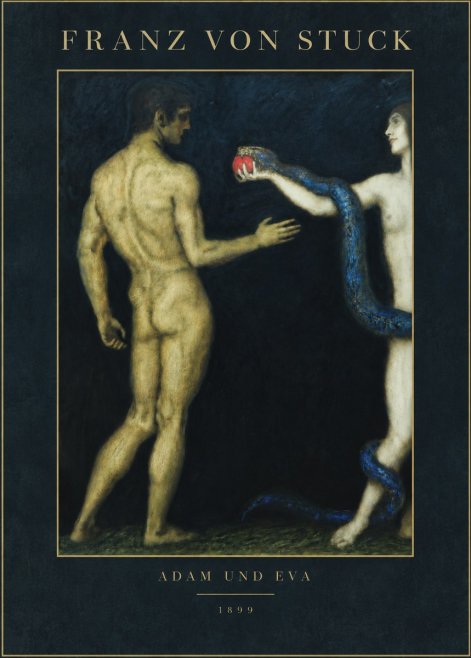 Franz von Stuck Adam Und Eva No3 - Plakát