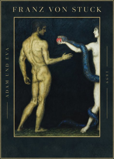 Franz von Stuck Adam Und Eva No4 - Plakát