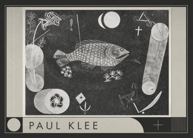 Paul Klee Abstract Fish No1 - Plakát