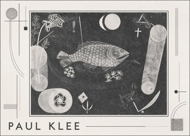 Paul Klee Abstract Fish No3 - Plakát