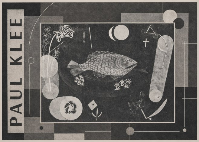 Paul Klee Abstract Fish No4 - Plakát