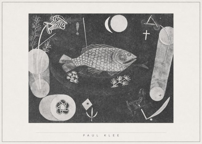Paul Klee Abstract Fish No5 - Plakát